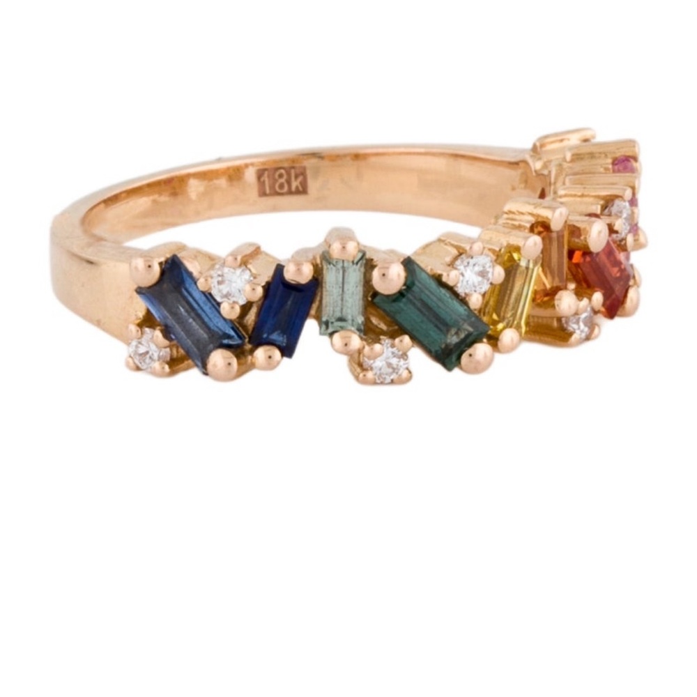 Multicolor Gemstone Gold Ring